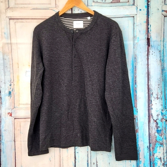 Billy Reid Henley Sweater - Picture 1 of 7